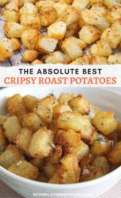Crispy Roast Potatoes Potato Recipes Side Dishes Potato Side Dishes Roasted Potato Recipes