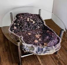 Amethyst Table Crystal Furniture Crystals In The Home Crystal Decor