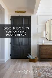 Want to know how paint a door like a pro? The Perils Of Decorating With Too Much Black Black Interior Doors Paint Doors Black Grey Interior Doors