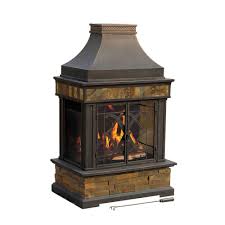 Pagoda design bronze fire pit; Yard Garden Outdoor Living Outdoor Fireplace Pagoda Wood Burning Chiminea Patio Steel Fire Pit Bronze New Bargwp Com