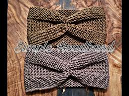 How to loom knit a hat with brim. Simple Headband For Loom In The Round Youtube