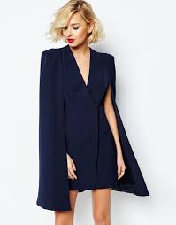 Immagine 1 Di Lavish Alice Vestito A Mantella Con Spacco Sul Retro Short Dresses Cape Dress Fashion