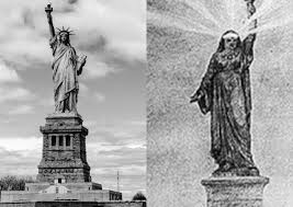 A recently discovered set of eiffel's original schematic drawings for frédéric auguste bartholdi's statue—which weren't previously known to have survived—show the development of his innovative design. The Statue Of Liberty Was Originally Designed As An Egyptian Woman Egyptian Streets