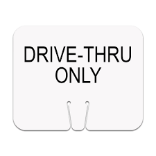 Browse 526 drive thru sign stock photos and images available, or search for fast food drive thru sign to find more great stock photos and pictures. Traffic Cone Sign Drive Thru Only No Border Traffic Cones For Less
