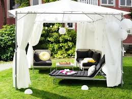 Curtains Can Make A Temporary Structure More Festive For Parties Or Just Relaxing How Curtains Perk Up Your Outdoo Canopy Outdoor Modern Pergola Patio Tents
