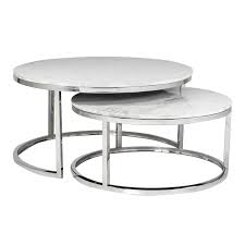Includes coffee table and 2 end tables. Coffee Table Levanto Set Of 2 Round Ilham Home Decorations
