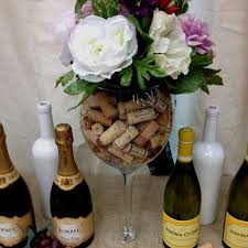 Pin By Bridget Alexander On Wedding Ideas Vineyard Wine Glass Centerpieces Wine Table Decor Wine Tasting Party Decorations