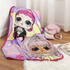 LOL Surprise Kids Silky Soft Plush Throw Blanket, 40" x 50"