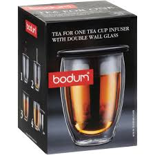 Tea bodum are perfect gift items for your beloved ones on any special occasion. Bodum Tea For One Double Wall Glass And Tea Strainer 12 Ounce Black Walmart Com Walmart Com