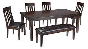 If you know what type of dining room furniture you. Signature Design By Ashley Haddigan 6 Piece Rectangular Dining Room Table W 4 Upholstered Dining Side Chairs And Upholstered Dining Bench Set Royal Furniture Table Chair Set With Bench