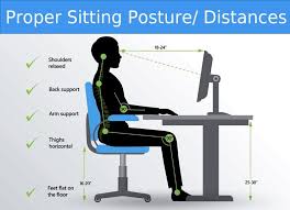 Mindfulness About Sitting Straight Relaxing Muscles Positioning Equipment To Enable Comfortable Use An Sitting Posture Posture Correction Exercises Postures