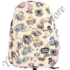 Universal Loungefly Backpack Bag Hello Kitty Characters Tattoo