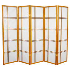 Custom decorative screen divider system for walls, dividing room,hanging room divider,room partition, 11.4x11.412pc. 5 Ft Tall Double Cross Shoji Screen Honey 5 Panels Oriental Furniture Target
