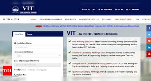 It is a university level. Viteee 2021 Slot Booking To Begin From May 17 At Viteee Vit Ac In Times Of India