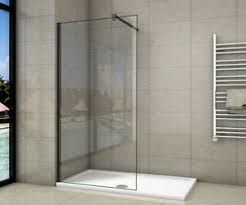 Shower doors a shower door is a key element in the way your bathroom looks, so finding one that fits the layout of the room and blends with the design scheme are things to consider. Aica Matt Black Frame 8mm Easy Clean Glass Walk In Shower Enclousre Screen Panel Ebay
