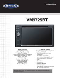 View and download jensen phase linear uv10 installation manual online. Jensen Vm 9725bt Installation Guide Manualzz