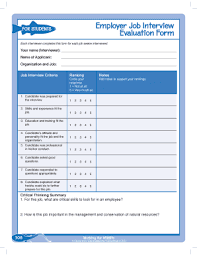 This video covers some general points about the best to approach to successfully passing. Fillable Online Projectwild Employer Job Interview Evaluation Form Project Wild Projectwild Fax Email Print Pdffiller