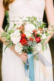 4th of july wedding flowers. 4th Of July Wedding Inspiration Ruffled Blue Wedding Bouquet Wedding Bouquets White Wedding Bouquets