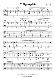 Gymnopedie 1 Erik Satie Sheet Music For Piano Download Free In Pdf Or Midi Piano Sheet Music Erik Satie Piano Music