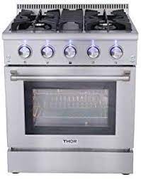Thor kitchen hrg3080u 30 inch dual fuel range. Amazon Com Thor Kitchen Hrg3080u 30 Freestanding Professional Style Gas Range With 4 2 Cu Ft Oven 4 Burners Convection Gas Range Iron Grate Free Standing
