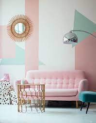 10 Rooms That Flawlessly Rock The Pink Mint Color Trend Pastel Living Room Retro Home Pastel Interior
