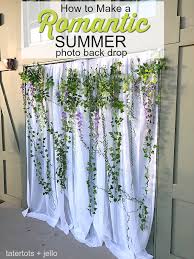 How to create photo booth for wedding. Make A Romantic Summer Photo Backdrop Photo Booth