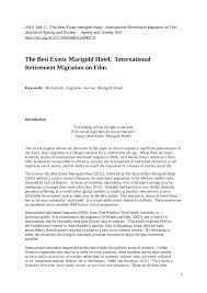 Get the best deals on exotic intimates and save up to 70% off at poshmark now! Pdf The Best Exotic Marigold Hotel International Retirement Migration On Film