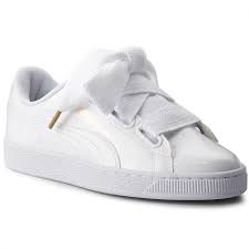 The basket heart collection plays up the sweeter side of a court classic. Sneakers Puma Basket Heart Patent 363073 02 Puma White Puma White Sneakers Halbschuhe Damenschuhe Eschuhe De