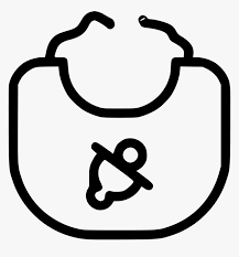 Baby Bib Baby Bib Clipart Black And White Hd Png Download Transparent Png Image Pngitem