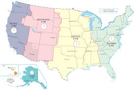 Us Time Zone Map Gis Geography