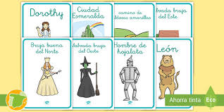 Todos los animales de la jungla, las vacas y de cierto modo la jungla misma. Posters Personajes De El Mago De Oz Teacher Made