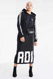 Adidas Originals Bold Age Hoodie Sweatshirt Midi Dress Midi Dress Fashion Sweatshirts Hoodie