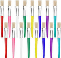 Amazon.com: 16 Piece Large Flat Tip Paint Brushes Hog ...