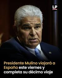 El presidente de la República, José Raúl Mulino, iniciará una gira oficial  este viernes 27 de junio en Sevilla, España, en atención a una invitación  del presidente del gobierno español, Pedro Sánchez,
