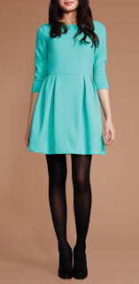 Black And Teal Dress I Guess I Can Start Getting Into Fall Fashion Teal Dress Style