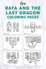 Save coloring page color online. Free Raya And The Last Dragon Coloring Pages