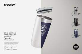 Download 20oz Stainless Steel Tumbler Mockup On Behance