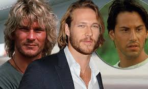 Patrick swayze looks like kurt russel which looks like… jeff bridges have a nice tome digesting that info 🙂 Luke Bracey Looks The Spitting Image Of Patrick Swayze S Point Break Character Bodhi Daily Mail Online