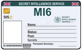 Best intelligence agencies in the world. Identity A Secret Agent Of Mi 6 The Identity A Secret Agent Of Mi 6 Certificat Sponsored Ad Advert Id Card Template Card Template Create Business Cards