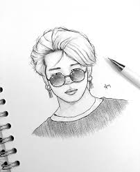 Jimin Bts Easy Drawing Bts Drawings Kpop Drawings Art Drawings Sketches Creative