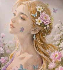 Isn't she beauty? I used colored pencils and printed