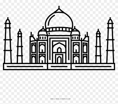Collection of taj mahal coloring page (25) indian republic day colouring pages calf coloring page printable Taj Mahal Coloring Page Taj Mahal Icon Hd Png Download 1000x1000 210044 Pngfind