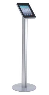 Displays2go Pedestal Stand For Ipad Generations 2 3 4 Rotating And Tilting Bracket Locking With Hidden Home Ipad Stand Design Ipad Floor Stand Pedestal Stand