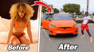 Would you rather date my girlfriend or sommer ray? Miss Thotiana Transformed My New 2021 Tesla The New Pmobile 2 0 Youtube
