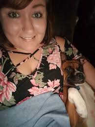 My girl Peaches, she smiles for the camera.