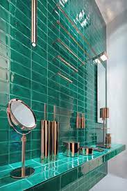Add wonder and beauty to your bathroom by showcasing these hues in the form of floral wallpaper. Turquoise Bathrooms Timeless And Captivating Interior