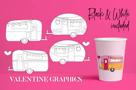 Look for the pink download button located at the bottom of post. Happy Camper Valentine Graphic By Darrakadisha Creative Fabrica