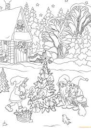 This video related for kids and toddlers! Gnomes Decorating A Christmas Tree Coloring Pages Holidays Coloring Pages Free Printable Coloring Pages Online