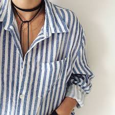Black And White Striped Button Up Shirt Women S Yiota Kouzoukas On Instagram Layered Today Fashion Style Clothes