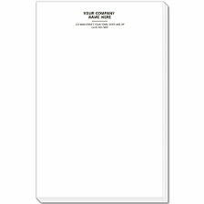 Just search letterhead design in google and see the images. Promotional Products Large Letterhead Format Personalized Notepads 3827 By Deluxe Deluxe Com